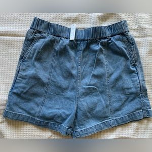 NWT Madewell Denim Easy Pull-On Shorts Relaxed Fit in Rathmore Wash Size Small